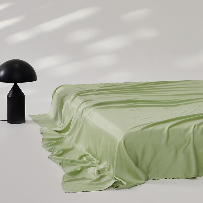 Single Bed Sheet Ice Silk Skin Friendly Pillowcase Soft Cooling Breathable Bed Linen Set
