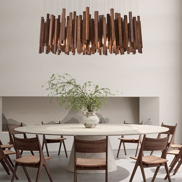 Modern Minimalist Chandelier – New Chinese Style Living, Dining & Tea Room Lamp