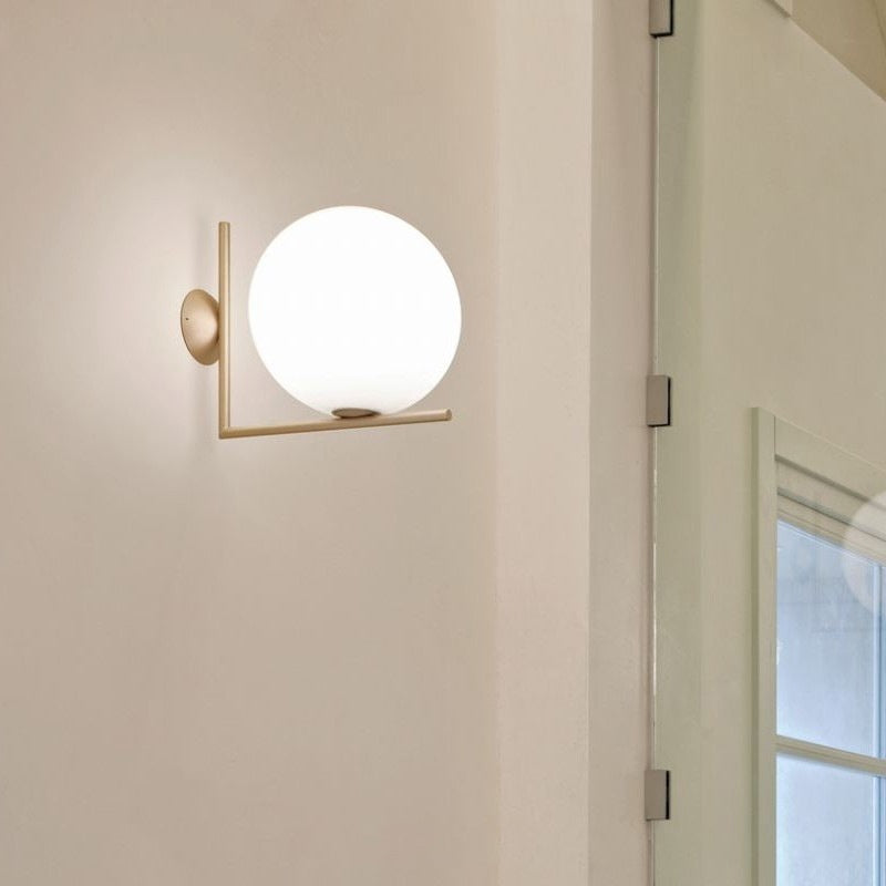 Glass Wall Lamp Bedroom Bedside Light Modern Corridor Wall Sconce Home Decor