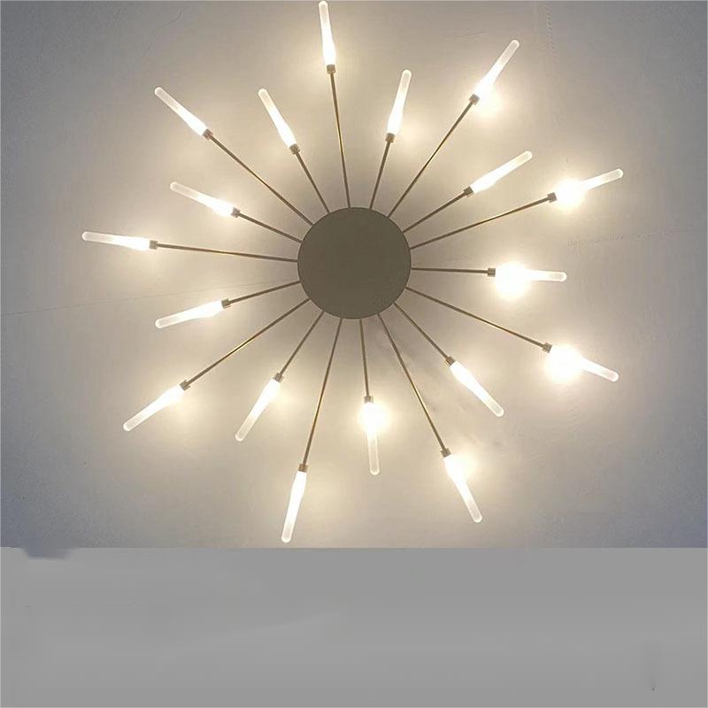 Iron Decorative Ceiling Light Modern Ceiling Lamp Living Room Bedroom Home Lighting Fixture