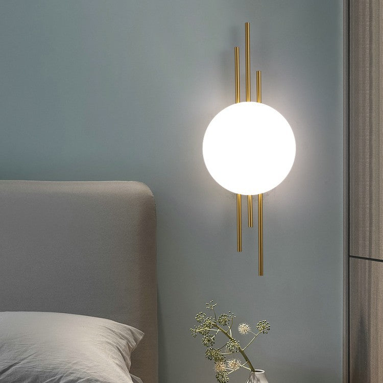 Household Minimalist Modern Wall Lamp Simple LED Sconce Lighting for Bedroom Living Room Decor