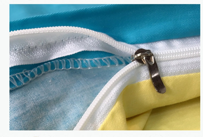 Cotton Cartoon Single Bedding Piece Compatible with Duvet Cover or Bed Sheet Soft Kids Bed Linen