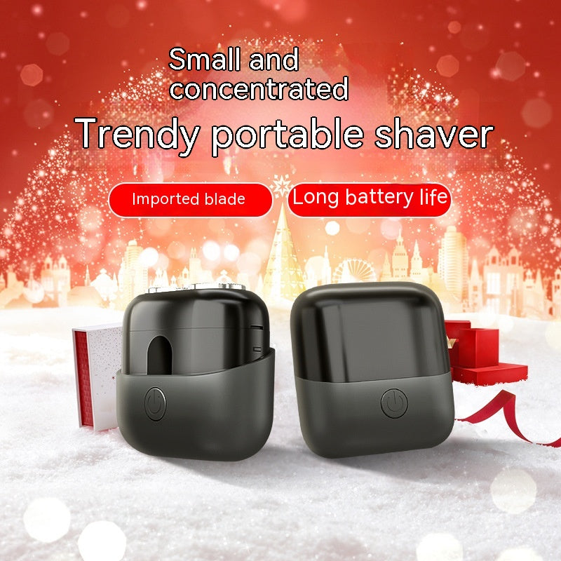 Mini Double Head Electric Shaver Portable USB Rechargeable Waterproof Men’s Razor Compact Travel Grooming