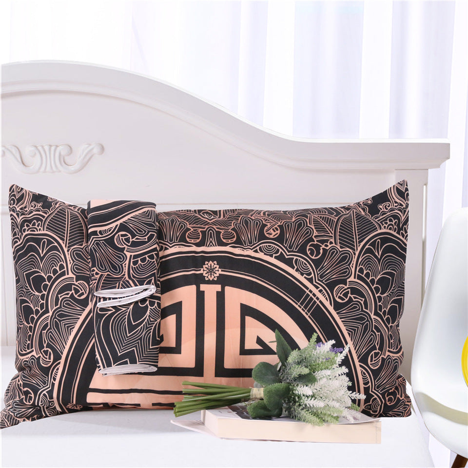 Three Piece Four Piece Bedding Set Cotton Soft Duvet Cover Sheet Pillowcase Set for Bedroom Home Use