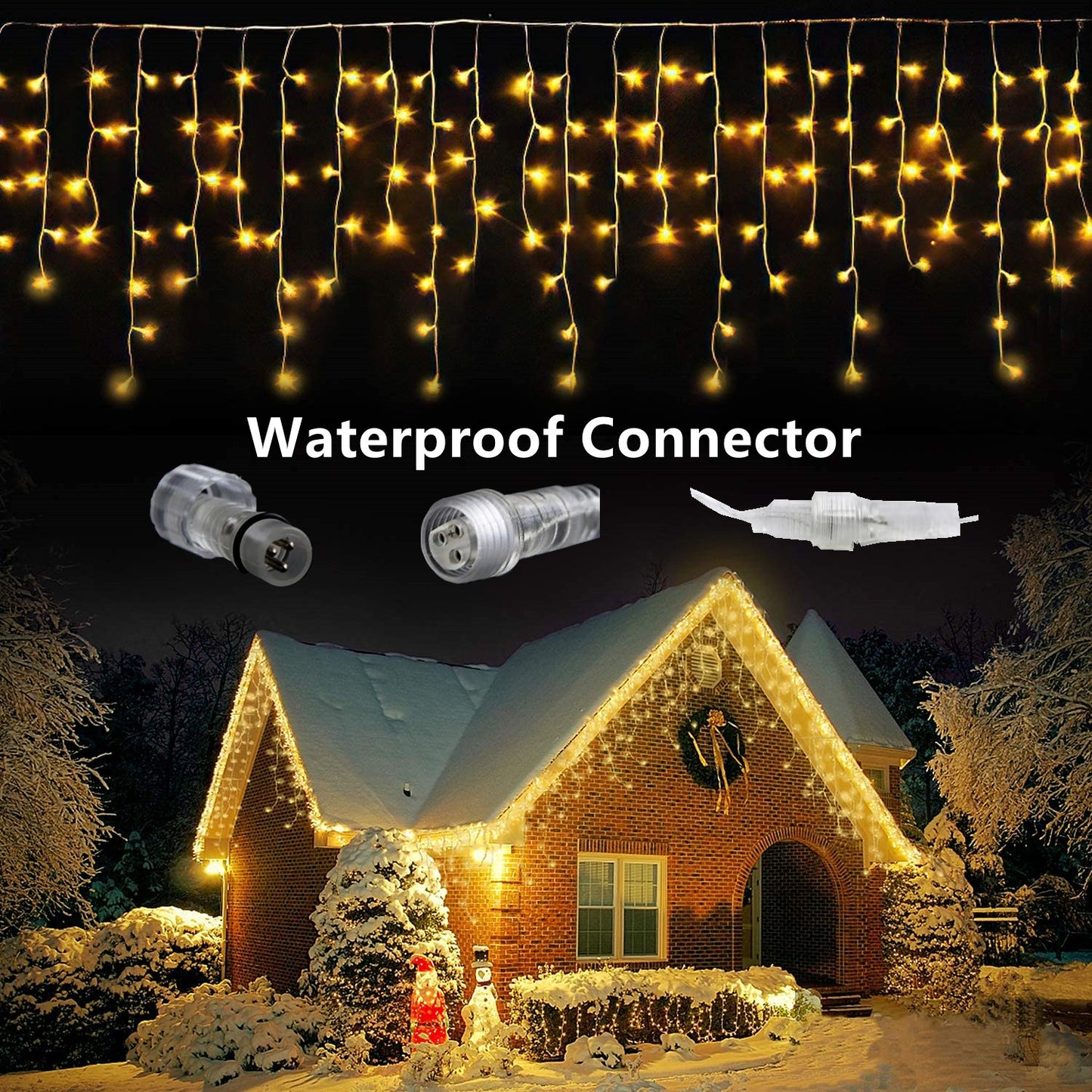 Remote Control Christmas Holiday String Lights LED Fairy Lights Decorative Festive Lighting for Home Tree and Party Decor