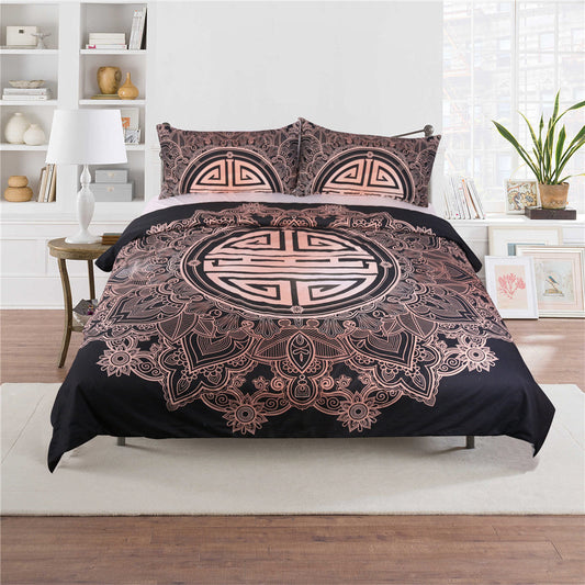 Three Piece Four Piece Bedding Set Cotton Soft Duvet Cover Sheet Pillowcase Set for Bedroom Home Use
