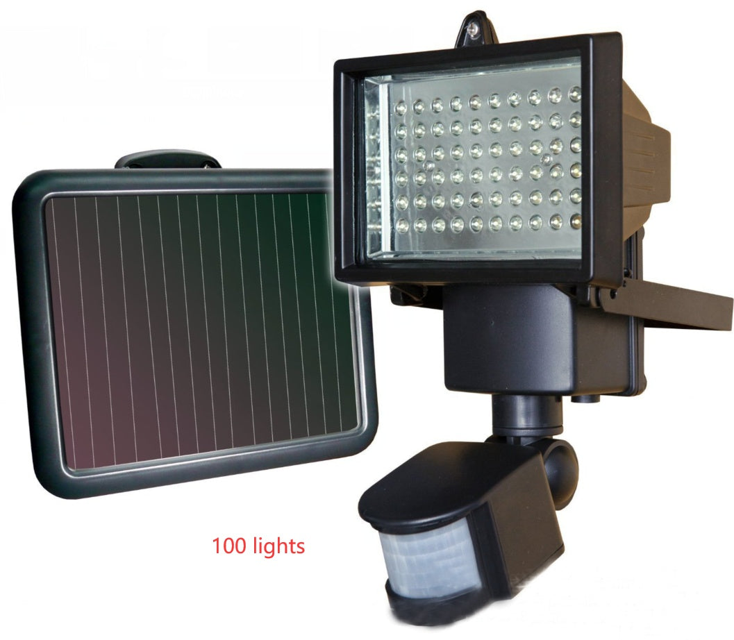 Solar LED Floodlight with Infrared Sensor – Motion Detection Outdoor Security Wall Lamp
