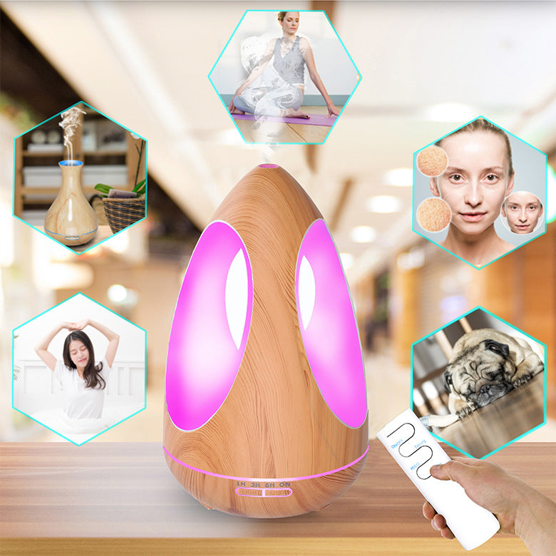 550ML Ultrasonic Air Humidifier Aroma Essential Oil Diffuser Cool Mist LED Color Changing Light for Yoga Spa Bedroom Living Room