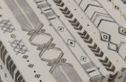 Boho Cream Cotton Linen Print Sun Shade Curtain Fabric Non Punched Window Drapes for Home Decor