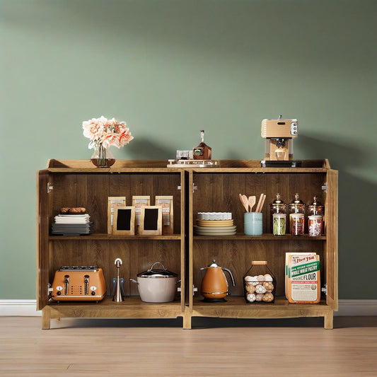 Sideboard Buffet Cabinet Dining Table Kitchen Furniture Storage Cabinet Modern Home Dining Room Set