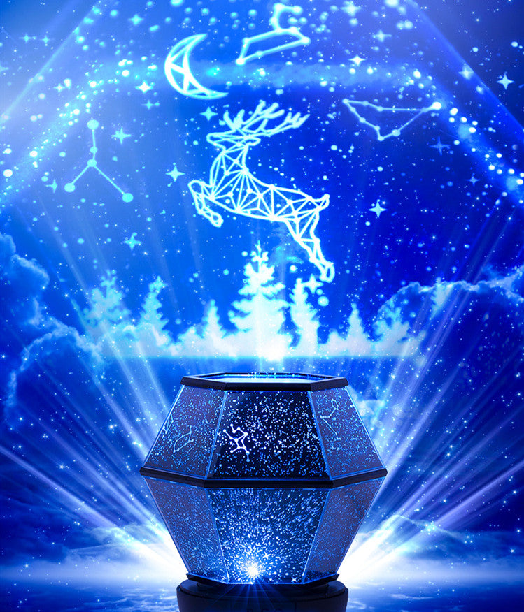 Children’s Rotating Star Projector Night Light Dreamlike Starlight LED Lamp for Kids Bedroom