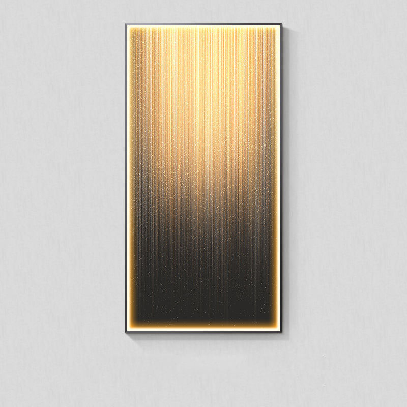 Modern Light Luxury Abstract Wall Art with LED Light Hanging Picture Decorative Wall Lamp for Living Room Home Decor