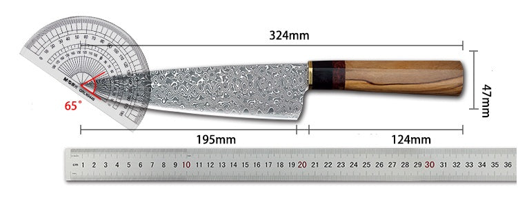 Damascus Steel Chef Knife Handmade Kitchen Knife for Professional Cooking and Precision Cutting