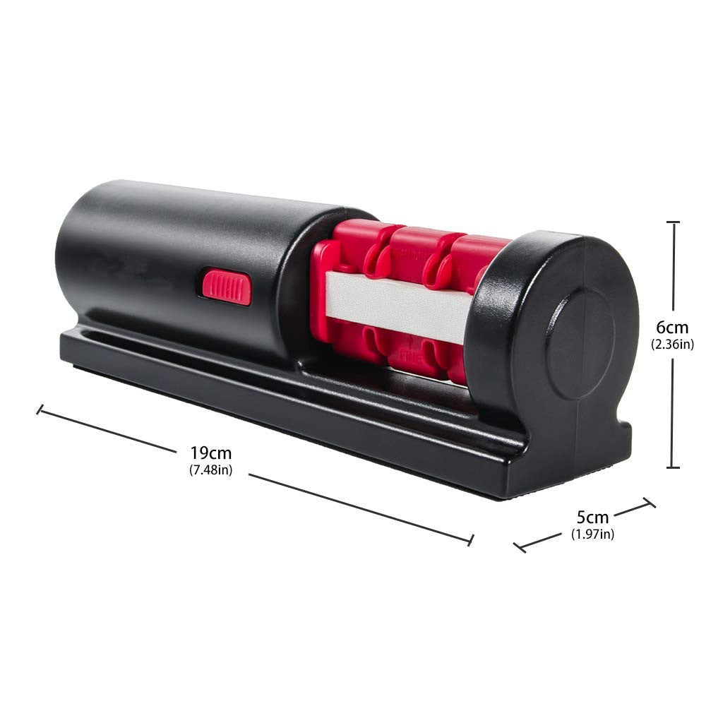 Manual Kitchen Knife Sharpener – Easy Grip Blade Sharpening Tool for Home Use