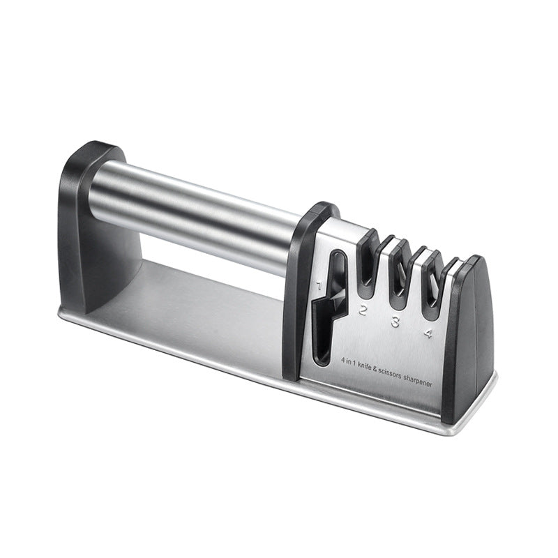 4-in-1 Knife Sharpener – 3 Stage Professional Kitchen Blade Sharpening Tool