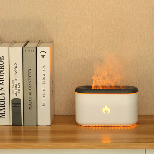 Ultrasonic Flame Aroma Diffuser – Home Atmosphere LED Humidifier & Essential Oil Lamp