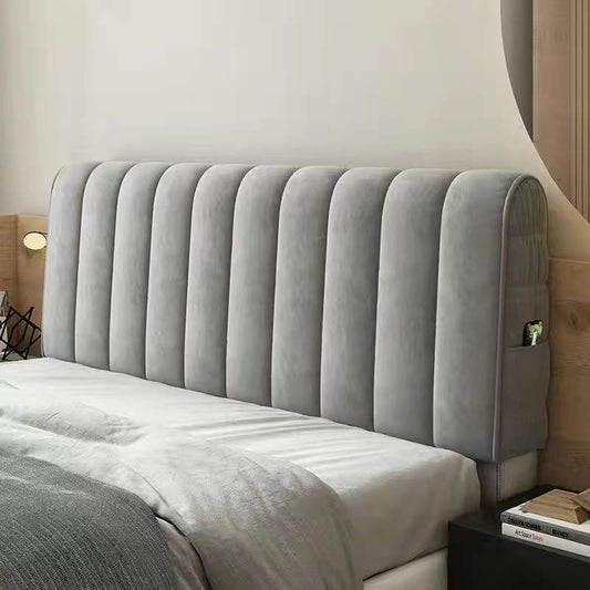Thickened Universal Soft Bed Back Cover Dustproof Full Coverage Curved Headboard Protector