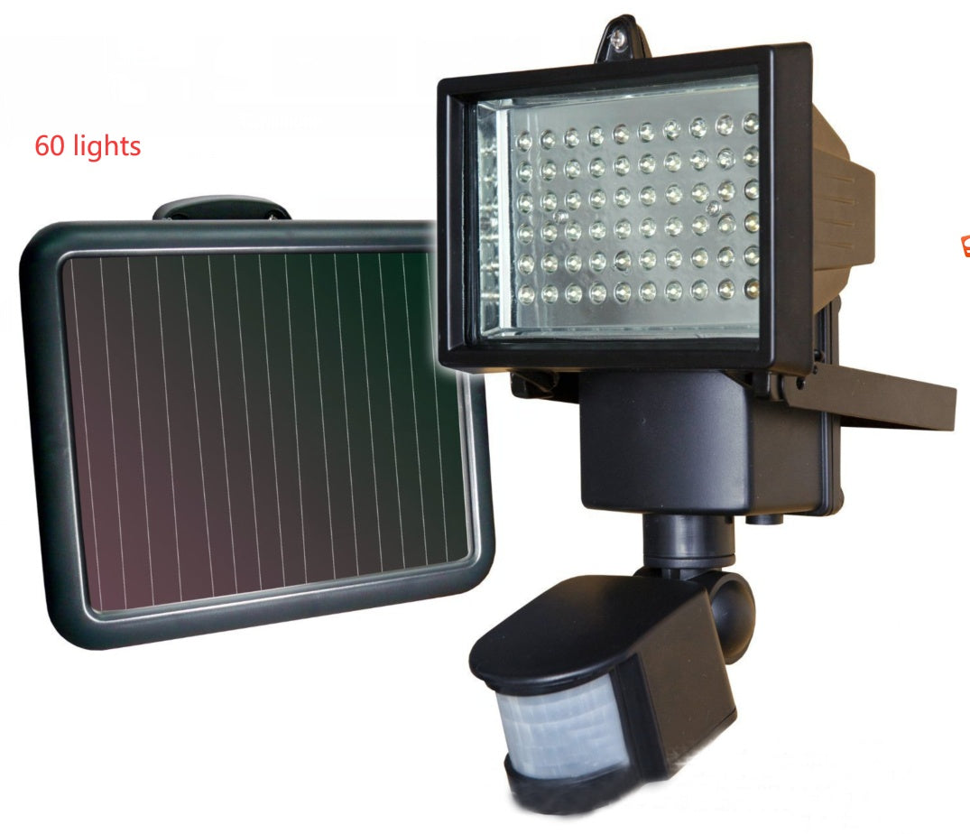 Solar LED Floodlight with Infrared Sensor – Motion Detection Outdoor Security Wall Lamp