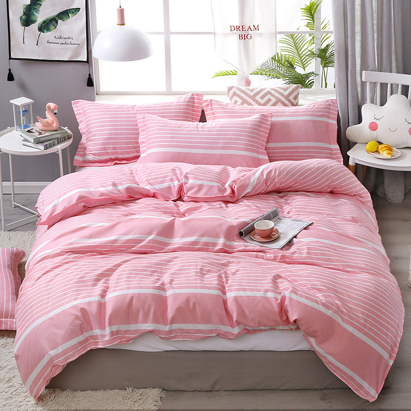 3 or 4 Piece Bedding Set Soft Comforter Sheet Pillowcase Bed Set for Bedroom Home Decor