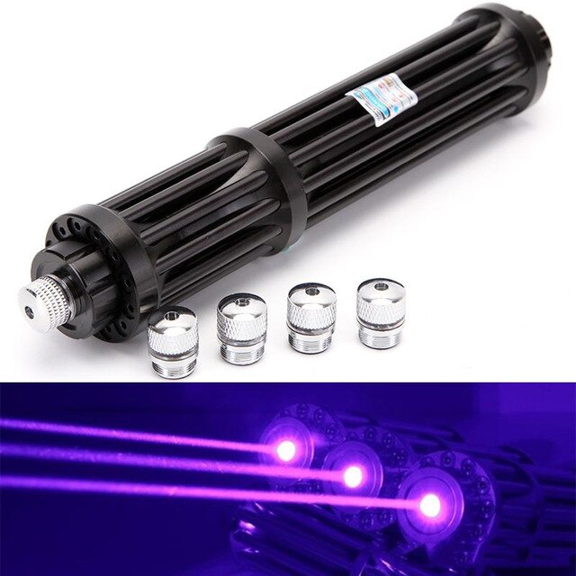 Black Extended Outdoor Tactical Laser Flashlight with Indicator High Power Self Defense Torch