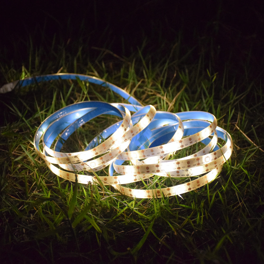 Solar Lights Strip with 90LED Waterproof Outdoor Garden Decorative LED Strip Light for Pathway Fence Patio
