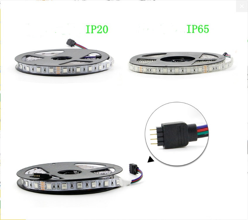 LED Light Strip – 60 Beads Epoxy Waterproof Flexible Highlight Soft Strip Lighting