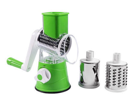 Hand Drum Rotary Grater – Manual Vegetable Slicer & Cheese Grinder
