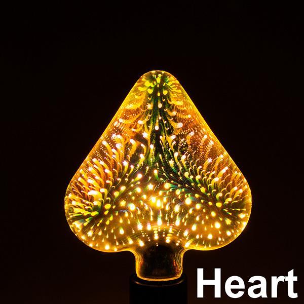 3D Firework LED Light Bulb – ST64/G95/G80/G125/A60 Decorative Holiday & Christmas Lamp, 110-220V