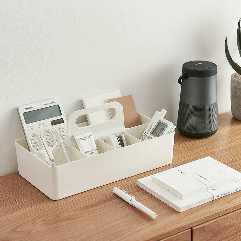 Japanese Style Plastic Storage Basket – Bathroom & Desktop Organizer Sorting Bin