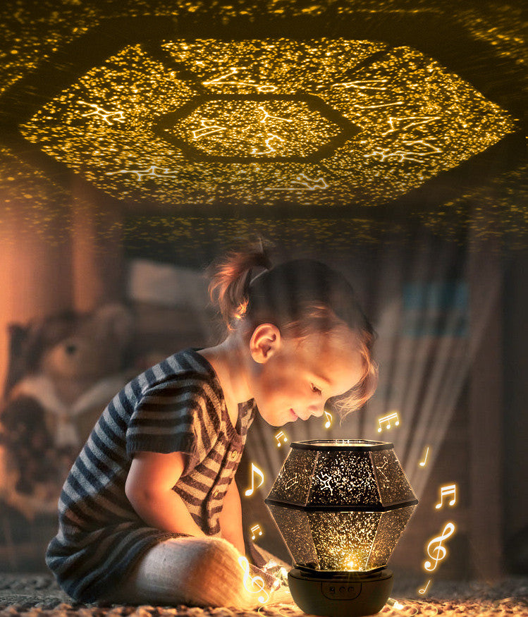 Children’s Rotating Star Projector Night Light Dreamlike Starlight LED Lamp for Kids Bedroom