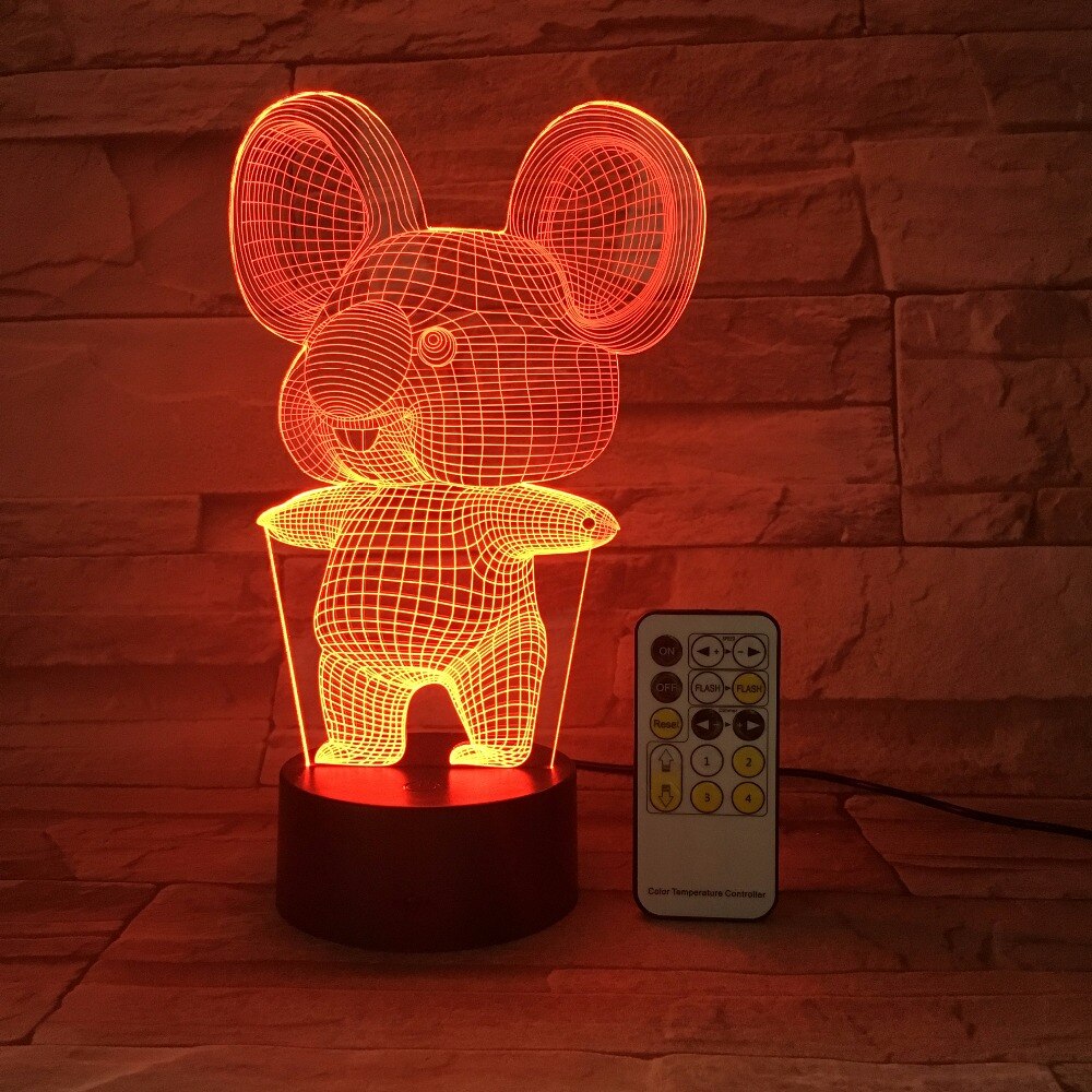 Koala Night Light Cute LED Bedside Lamp Soft Glow Kids Room Nursery Decor