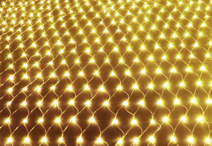 Christmas LED String Lights Outdoor Waterproof Fishnet Fairy Lights Star Pattern Holiday Wedding Decorative Lighting