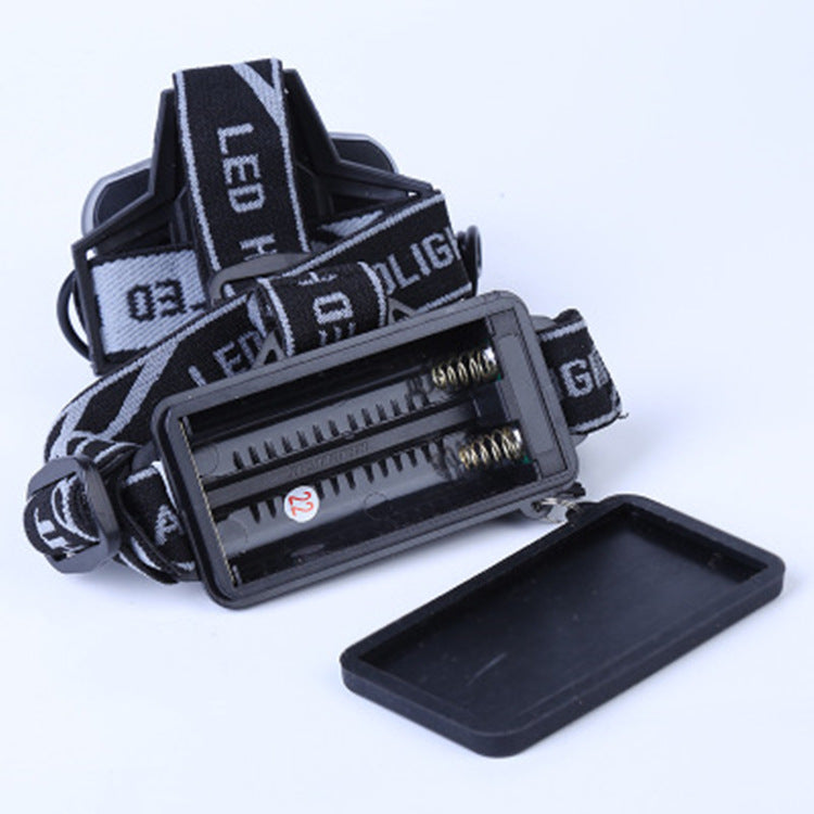 Fixed Focus Strong Light Head-Mounted LED Flashlight Long-Range Outdoor Camping Headlamp