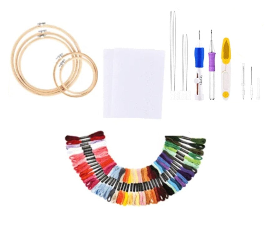 Cross Stitch Thread Set – Colorful Embroidery Floss Kit for DIY Craft Projects