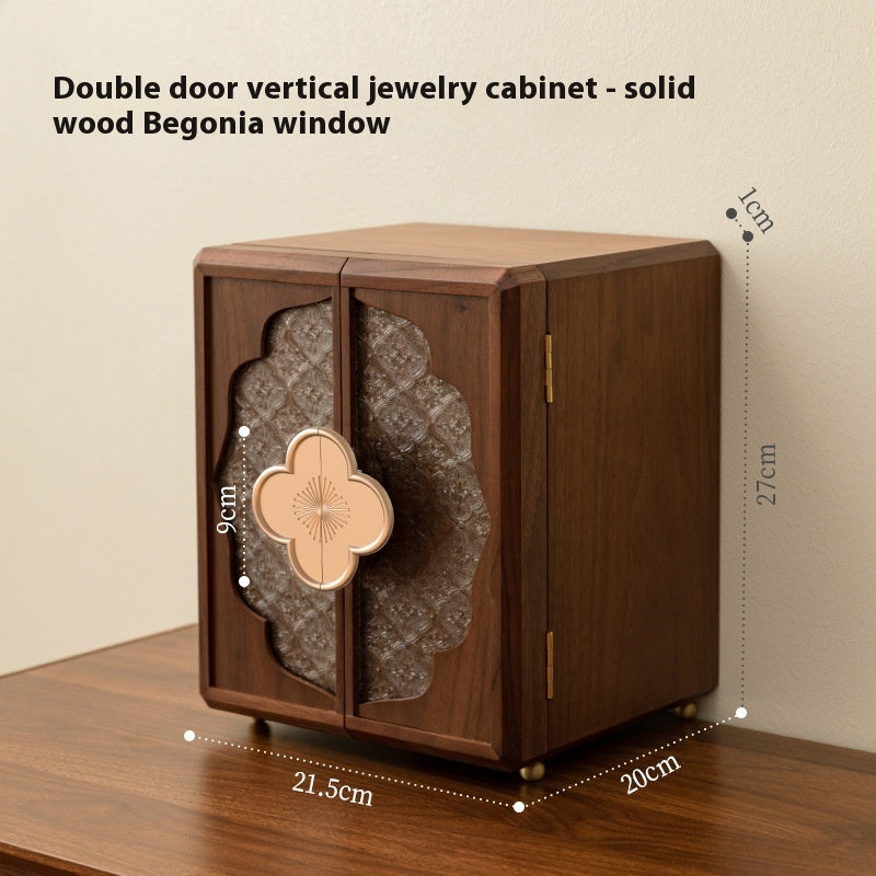 Wooden Jewelry Box High End Exquisite Chinese Style Storage Box Handcrafted Jewelry Organizer Gift for Women