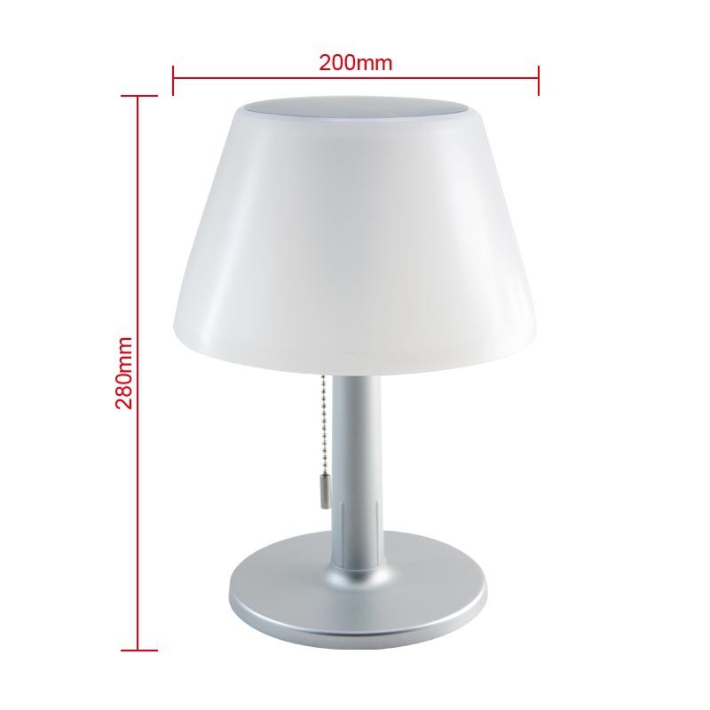 Outdoor Waterproof Solar Desk Lamp Portable LED Table Light Garden Camping Lighting