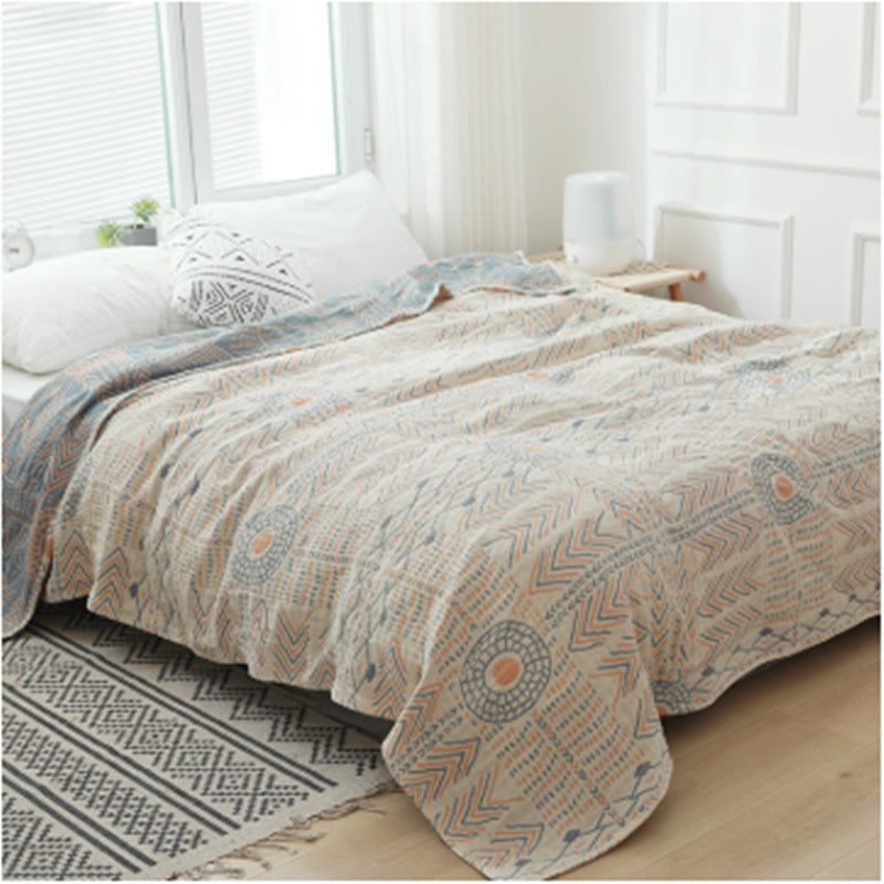 Four Layer Gauze Towel Sofa Cushion Cover All Inclusive Soft Breathable Home Decor Protector