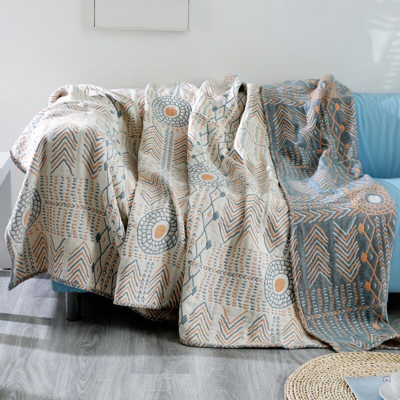 Four Layer Gauze Towel Sofa Cushion Cover All Inclusive Soft Breathable Home Decor Protector