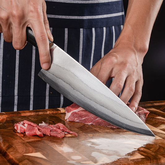 Damascus Steel Kitchen Knife Premium Sharp Chef Knife for Household Cooking and Food Preparation