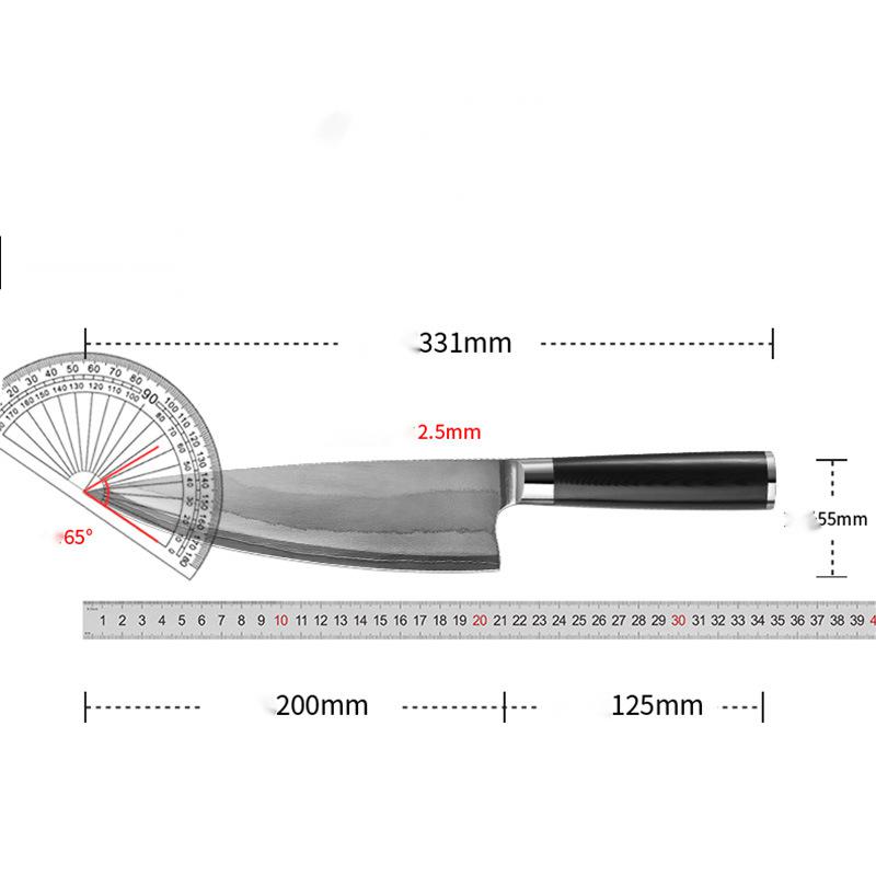 Damascus Steel Kitchen Knife Premium Sharp Chef Knife for Household Cooking and Food Preparation