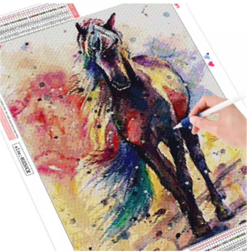 DIY 5D Full Diamond Painting Cross Stitch Wall Art for Living Room Bedroom Home Decoration Craft Kit