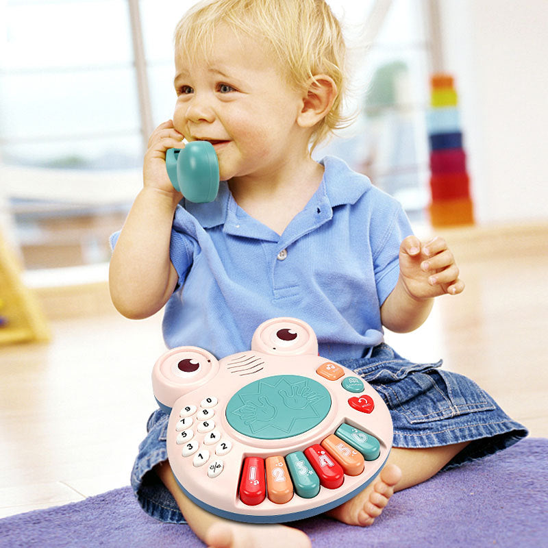 Hand Shot Drum Baby Multi Function Sound Phone Drum Interactive Musical Toy for Kids Early Education