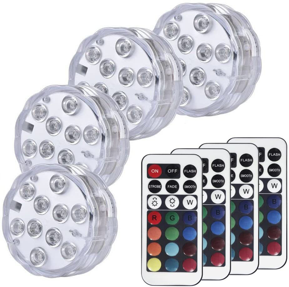 Garden & Pool Waterproof Diving Light with 21-Button Remote Control Color Changing LED Decoration Light
