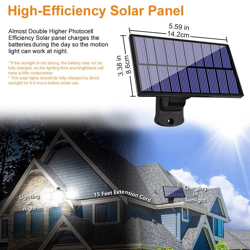 Split Solar Wall Light Outdoor Motion Sensor Human Body Induction Courtyard Waterproof Security Lamp