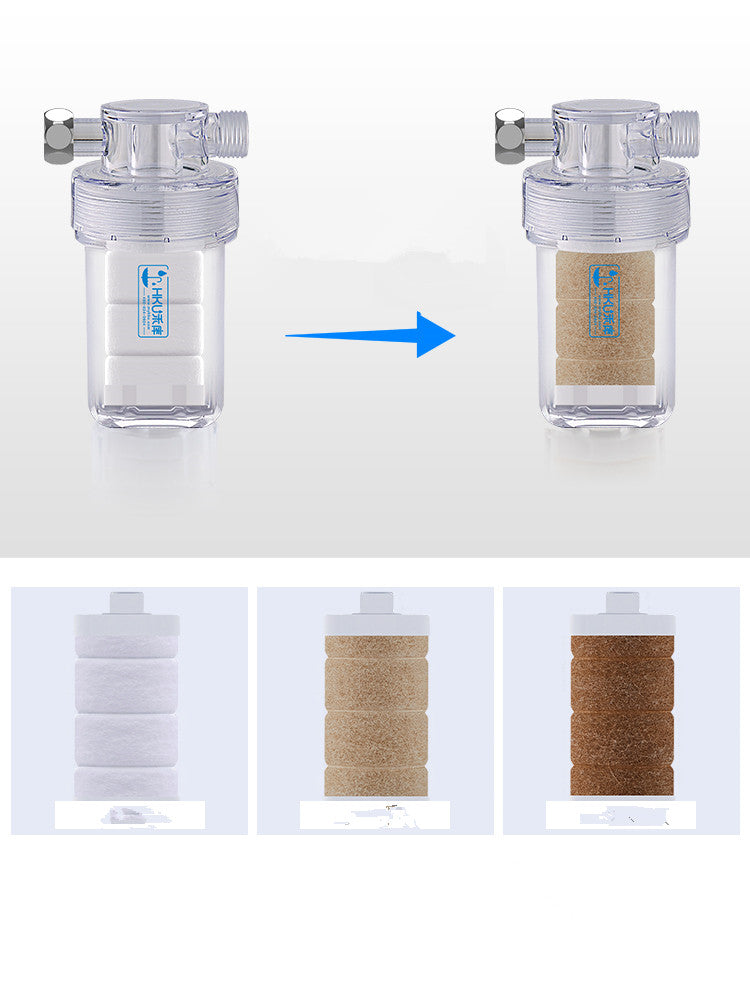 Shower Filter Faucet Nozzle Household Bath Water Dechlorination Filter Element Tap Water Purifier for Bathroom Use