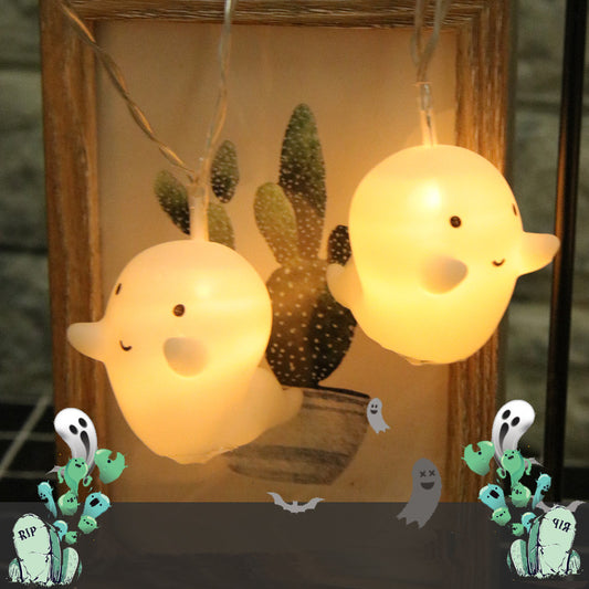 Pumpkin Ghost LED Lantern | Small Halloween & Decorative Light