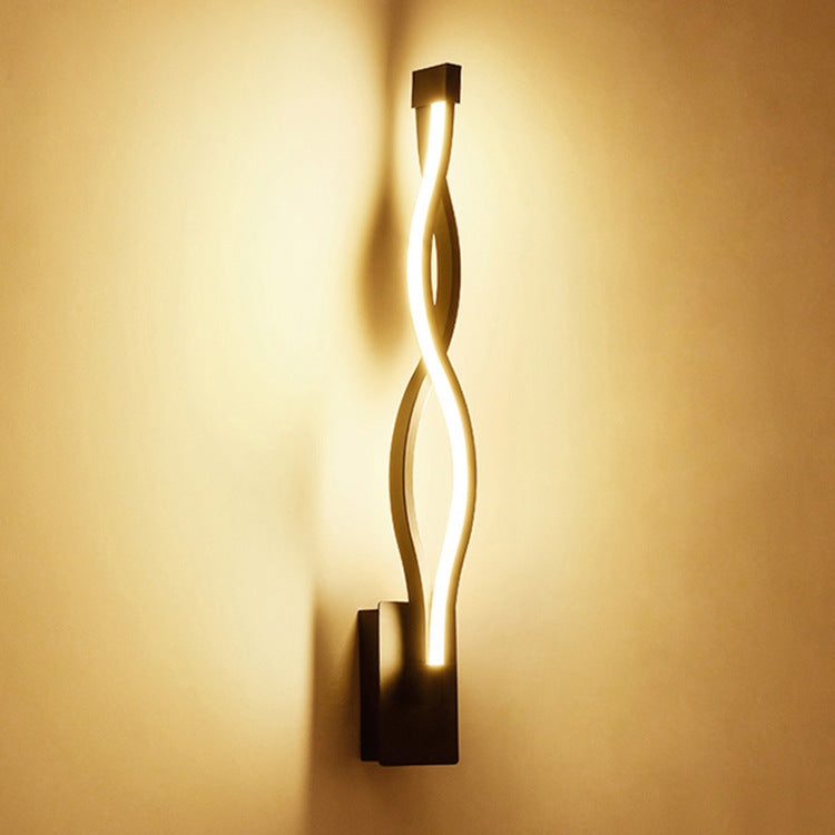 LED Musical Note Wall Lamp Creative Background Wall Light Bedroom Living Room Decorative Sconce