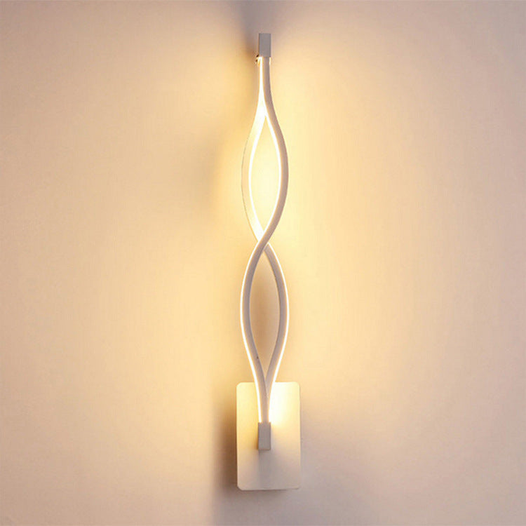 LED Musical Note Wall Lamp Creative Background Wall Light Bedroom Living Room Decorative Sconce