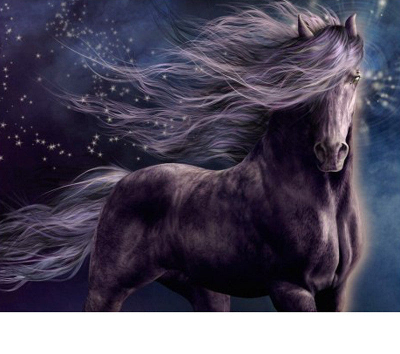 DIY Diamond Painting Horse Embroidery Cross Stitch Wall Art Kit for Home Decoration