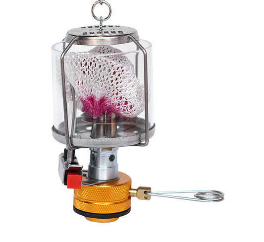 Portable Gas Camping Light Outdoor Tent Lantern Self-Driving Fishing Heating Gas Lamp Emergency Lighting